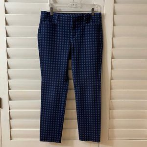 Blue Patterned Banana Republic Pants